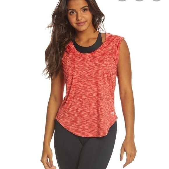 Marika Tangerine Orange Yoga Workout Tank Top - Picture 1 of 6